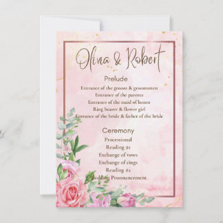 結婚式 プログラム