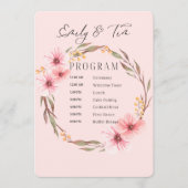 結婚式 プログラム (正面)