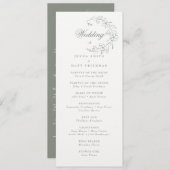 結婚式 プログラム (正面/裏面)