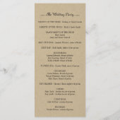 結婚式 プログラム (裏面)