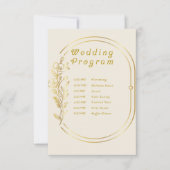 結婚式 プログラム (正面)