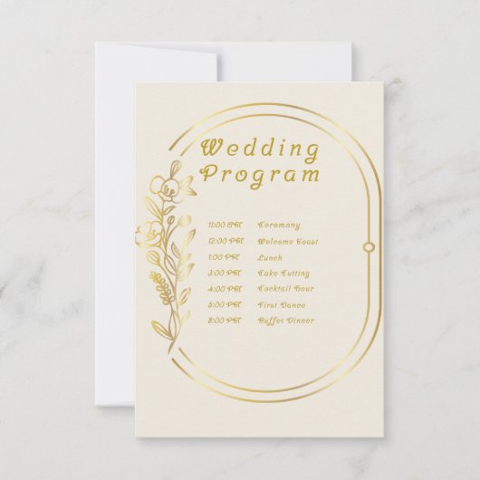 結婚式 プログラム (正面)