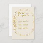 結婚式 プログラム (正面/裏面)