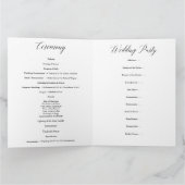 結婚式 プログラム (内部)