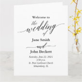 結婚式 プログラム (黄色い花)