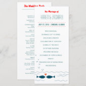 結婚式 プログラム (正面/裏面)