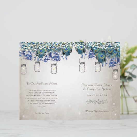 結婚式 プログラム (スタンド正面)