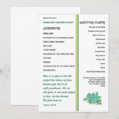 結婚式 プログラム (正面/裏面)