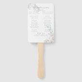 結婚式 プログラム |アラバスターの水彩牡丹 ハンドファン (裏面)