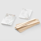 結婚式 プログラム |アラバスターの水彩牡丹 ハンドファン (組立なし)