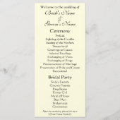 結婚式 プログラム;キスバイグスタフクリムト プログラム (正面)