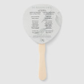 結婚式 プログラム |シックボホウォーターカラーダリア ハンドファン (裏面)