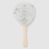 結婚式 プログラム |シックボホウォーターカラーダリア ハンドファン (正面)