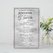 結婚式 プログラム |シルバーとダイヤモンドの外観 (スタンド正面)