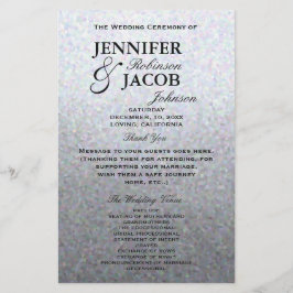 結婚式 プログラム |ソフトシルバーグリッタールック