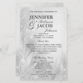 結婚式 プログラム |ソフトシルバー (正面/裏面)