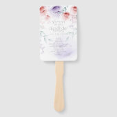 結婚式 プログラム |トレンディーコーラルアクアレッレプニー ハンドファン (正面)