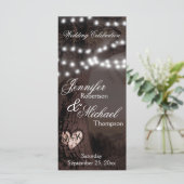 結婚式 プログラム |パーティーライト付きツリー (スタンド正面)