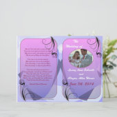 結婚式 プログラム(二つ折デザイン) (スタンド正面)