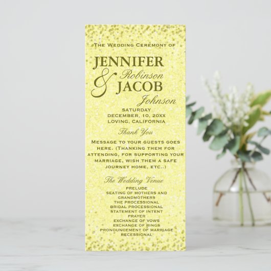 結婚式 プログラム | 動揺してヴィンテージ (スタンド正面)