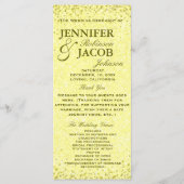 結婚式 プログラム | 動揺してヴィンテージ (正面)