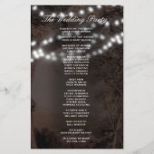 結婚式 プログラム |国素朴の結婚式 (裏面)