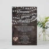 結婚式 プログラム |国素朴の結婚式 (スタンド正面)