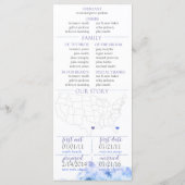 結婚式 プログラム – 水彩US結婚式 プログラム (裏面)