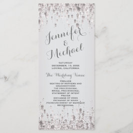 結婚式 プログラム | 繊細なシルバー