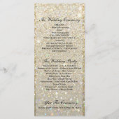 結婚式 プログラム-金ゴールドグライトファブ プログラム (裏面)