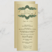 結婚式 プログラム-金ゴールド プログラム (正面/裏面)