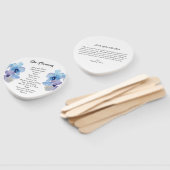 結婚式 プログラム |青い蘭 ハンドファン (組立なし)