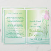 結婚式 プログラム(非宗教版) (正面/裏面)