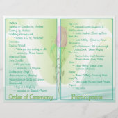 結婚式 プログラム(非宗教版) (裏面)