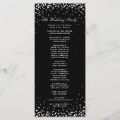 結婚式 プログラム | 黒（白） (裏面)
