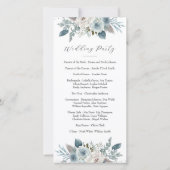 結婚式 プログラム(8"x4") (裏面)