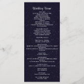 結婚式 プログラム | Starry Night (裏面)