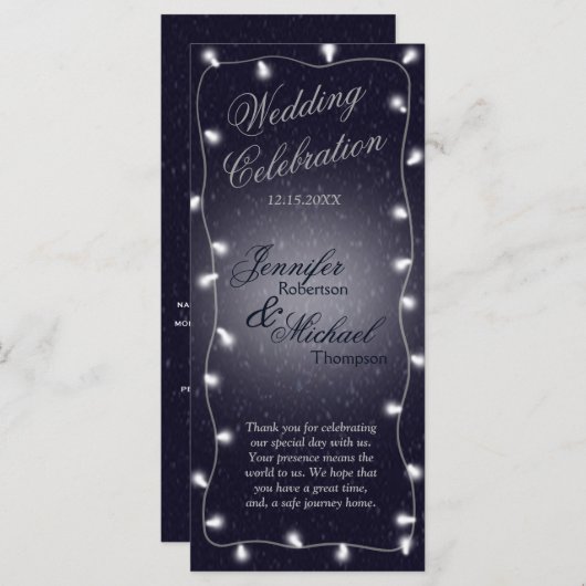 結婚式 プログラム | Starry Night (正面/裏面)