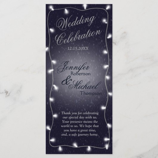 結婚式 プログラム | Starry Night (正面)