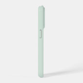 結婚式 | モダンセージグリーンのブライズメイドカスタムネーム iPhoneケース (右側面)