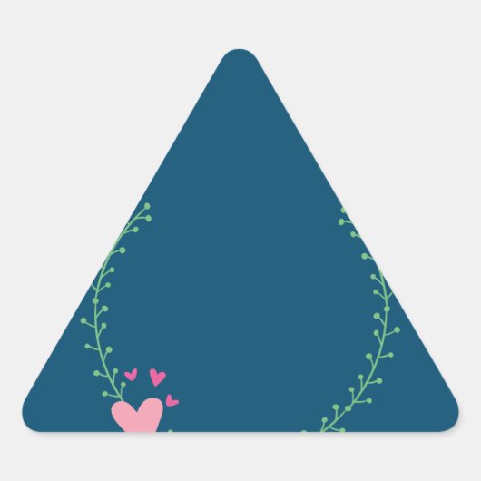 結婚式-ラウレルリース-ラウレルリース 三角形シール (正面)