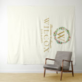 結婚式 ロゴ モノグラム 結婚式 フォトブース タペストリー (インサイチュ(横))