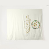 結婚式 ロゴ モノグラム 結婚式 フォトブース タペストリー (正面(横))