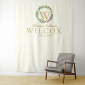 結婚式 ロゴ モノグラム 結婚式 フォトブース タペストリー (インサイチュ)