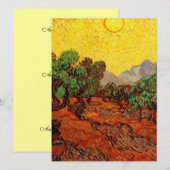 結婚式、ヴィンセント・ヴァン・ゴッホのオリーブの木 (正面/裏面)