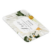 結婚式 保存日付 フラワー フレキシブル フォト マグネット (右側)