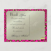 結婚式 写真入り感謝のポストカード ポストカード (裏面)