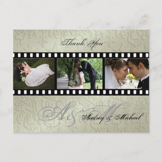 結婚式 写真入り感謝のポストカード ポストカード (正面)