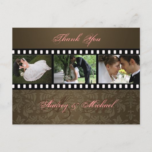 結婚式 写真入り感謝のポストカード ポストカード (正面)