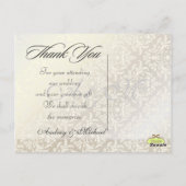 結婚式 写真入り感謝のポストカード ポストカード (裏面)